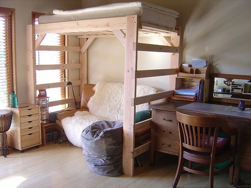 Build Full Size Loft Bed Plans With Desk DIY PDF 